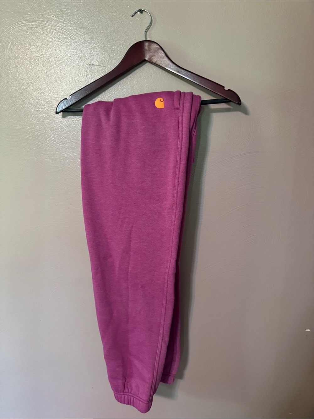 Carhartt Kids Magenta Fleece Joggers with Contrast Logo